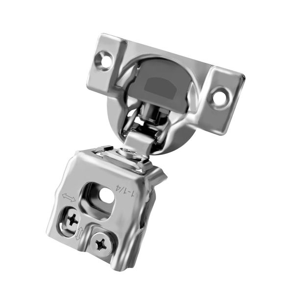 Berta (10 Pieces) 1-1/4 inch Overlay Soft Closing Face Frame Cabinet Hinges, 105 Degree 6-Ways 3-Cam Adjustment Concealed Kitchen Cabinet Door Hinges with Screws (1-1/4 in. Overlay, 10 Pieces)