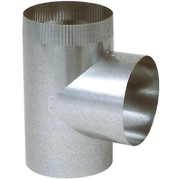 Imperial GV0920 HVAC Duct Pipe Straight Tee, Galvanized, 6 x 6 x 6 In. -