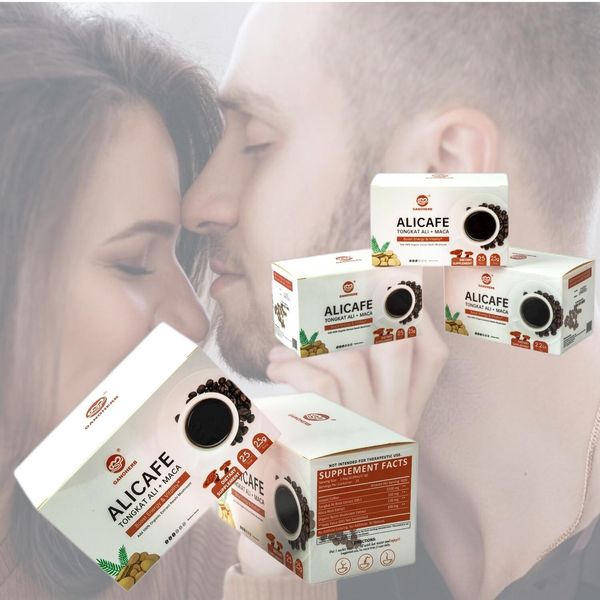 GANOHERB Maca Energy Coffee for Men, 5 Box ( 125 Packets )