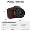 Rieibi EOS R50 Case, Soft Silicone Protective Case for Canon EOS R50 EOSR50 Camera, Lightweight EOS R50 Camera Case - Dark Brown