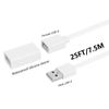 25ft USB Extension Cable Waterproof Flat Power Cord Compatible with WYZE Cam
