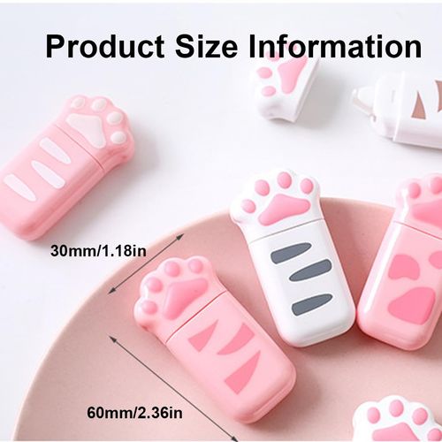 EIHI 4 Pezzi Correttore A Nastro, 6M X 5Mm Bianchetto A Nastro, Bianchetti A Nastro per Bambini E Studenti, Correction Tape, Bianchetto Liquido, Mini Correttori A Nastro Cartoleria per Scuola Ufficio