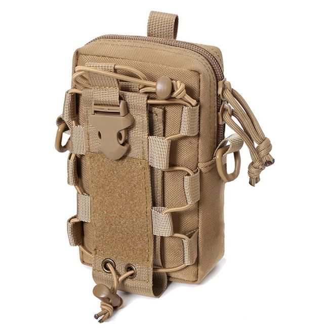 Outdoor Tactical Molle Mobile Phone Pouch Backpack Shoulder Strap Pack  Waist Bag