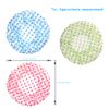 Waterproof Shower Caps 3 Packs - Reusable Plastic Shower Cap Bath Hair Hat with Elastic Band, Large Long Hair Protection Hats for Kids Women Men Spa Salon Hair Mask