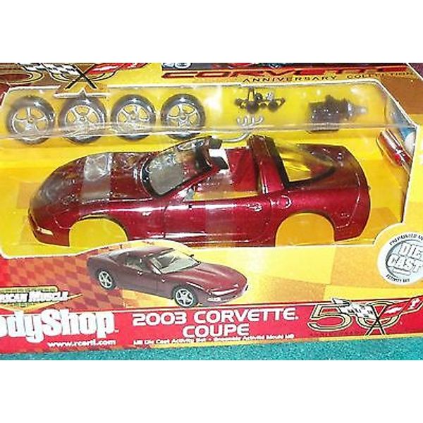 ERTL 2003 CHEVY CORVETTE  ASSEMBLY MODEL KIT 1/18 BODY SHOP SERIES