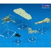 LITKO Acrylic Flight Stands | Round | 3mm Clear Circular Flight Base with Peg (20mm)