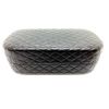 Black Leather Sunglasses Eye Glasses Hard Case Holder Clamshell For Large Frames