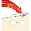 Avery 75366 Permanent File Folder Labels, TrueBlock, Inkjet/Laser, White, 1800/Box