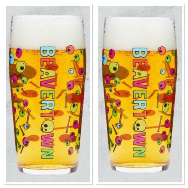 2 x Beavertown Pint Glasses, 9 oz