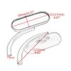 US Chrome Mini Oval Mirrors For Harley Dyna Electra Glide Heritage Softail FLHR