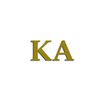 Officially Licensed Kappa Alpha Order 6" x 3" Window Decal - Gold