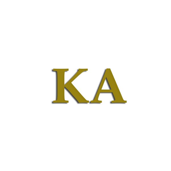 Officially Licensed Kappa Alpha Order 6" x 3" Window Decal - Gold