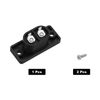 sourcing map C8 Panel Mount Plug Adapter AC 250V 2.5A 2 Pins IEC Inlet Module Plug Power Connector Socket Straight with Screws 1pcs