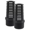 TOMEX 1-1/4 Inch Threaded Suction/Overflow Strainer, Screen Strainer 1-1/4 Inch (2 Pack)