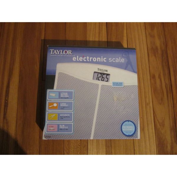 Taylor Electronic  Bathroom Scale-330 lb Capacity #7322 NEW in the box~#T28