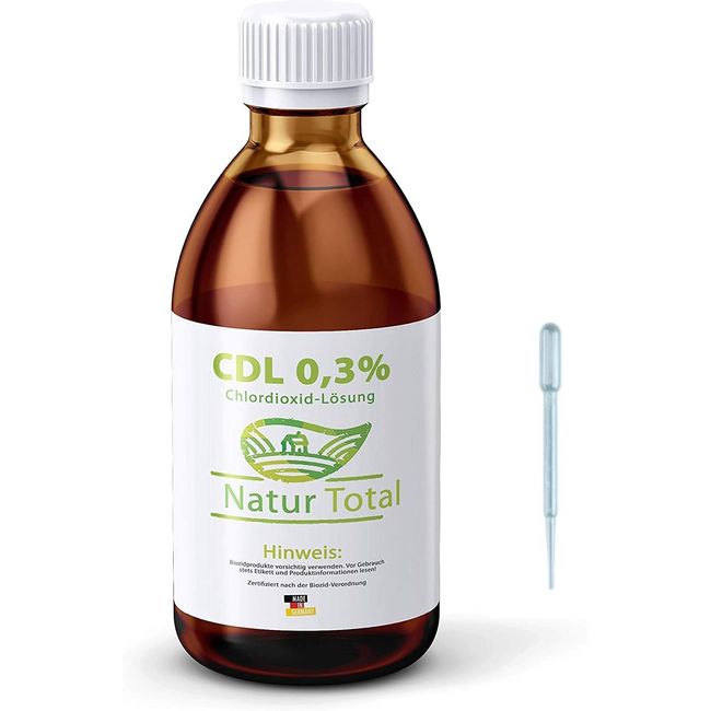 Chlordioxid 0,3% Lösung 500 ml CDLS – Chlorine Dioxide Solution – CDL – Zertifiziert nach der Biozid-Verordnung