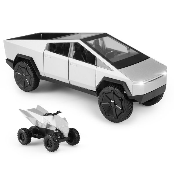 Toy Trucks 1/24 Cybertruck Diecast Cars Cybertruck Metal Toy Cars Cybertruck Model Gifts for Cybertruck Lovers Collection for Kids