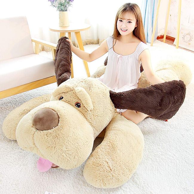 MorisMos Giant Stuffed Dog Animal, Huge Stuffed Dog Plush,Soft Large Stuffed Dog Pillow for Kids,Girls, Boys, 51 Inch