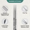 KnitPro K36155 Needle Tips, Stainless Steel, Silver, 13 cm, 4 mm, 2 Count
