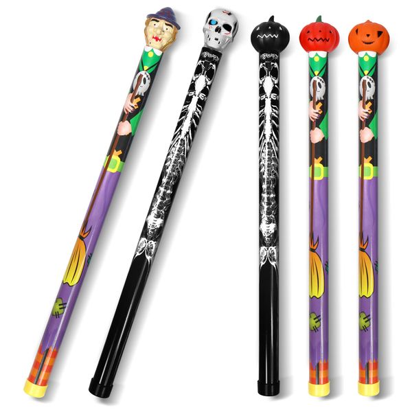 Novelty Place 40cm Groan Tube Noise Makers im Halloween-Stil, 5er-Pack – lustiger Party-Noisemaker für Kinder und Erwachsene