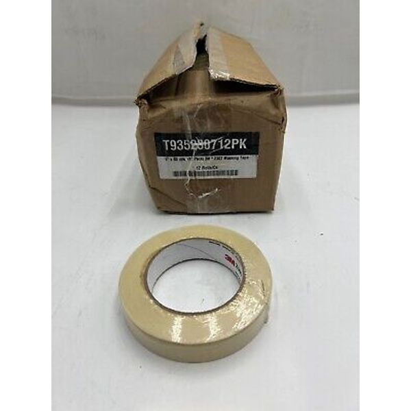 Box of 12 3M T9352307 2307 Masking Tapes 1" x 60yds