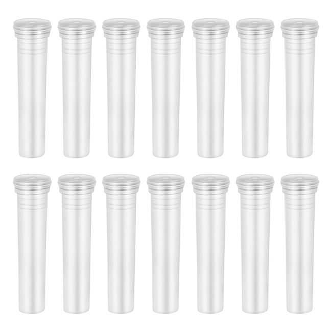 Artibetter Clear Floral Tube Flower Water Tube Clear Tube Test Tube Vase Flower Container Plastic Tube Small Bottle Flower Craft Supply 50pcs for Florist