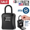 Waterproof Lock Box For Keys With 4 Digit Combination Outside Hold Key Safes