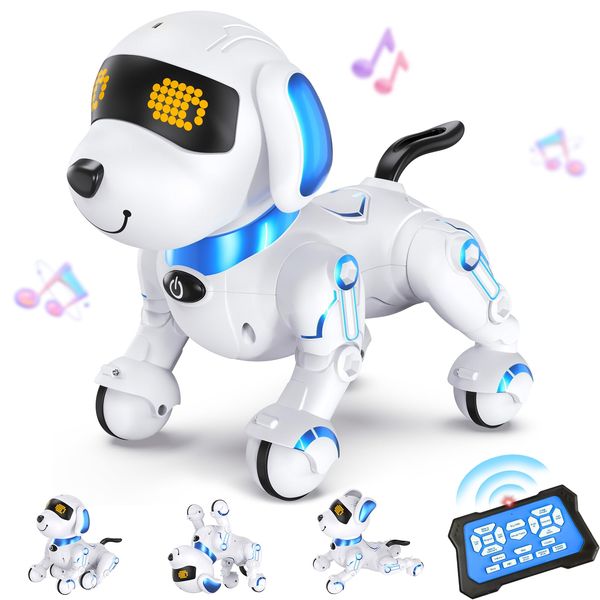 MindPal Robot Dog Remote Control Robot Toys with Sing Dance, Kids Robot Toy, 17 Functions Dog E Interactive Robot Dog for 6+, Programmable Smart Interactive Robotic Pets