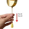 LEDSone 2 Pcs Pull Chain Switch with Pull Cords for Ceiling Light Fans Lamps and Wall Lights Pull Chain Switch Control Replacement On-Off for Ceiling Fan Wall Light Table Lamp