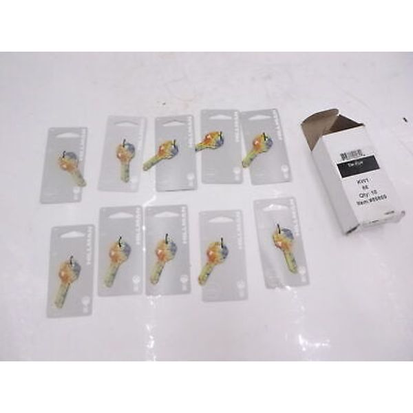 10 Pack Wackey Tie Dye Pattern Blank Keys KW1 66 89869