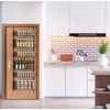Over The Door Pantry Organizer,Adjustable 6 Baskets Closet Rack Hangin