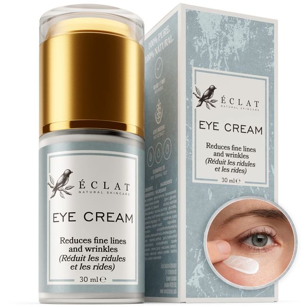 Under Eye Cream for Dark Circles and Puffiness - Hydrating Anti Aging Eye Cream for Wrinkles with Hyaluronic Acid + Vitamin E, Under Eye Serum Moisturizer, Vacation Essentials Eye Treatment Products