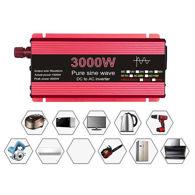 Inverter Invesor 12V 110V 220V to 12V A220 Pure Wave Inverters 12