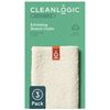 Cleanlogic Organic Cotton Exfoliating Stretch Washcloth, Natural, 3 Count
