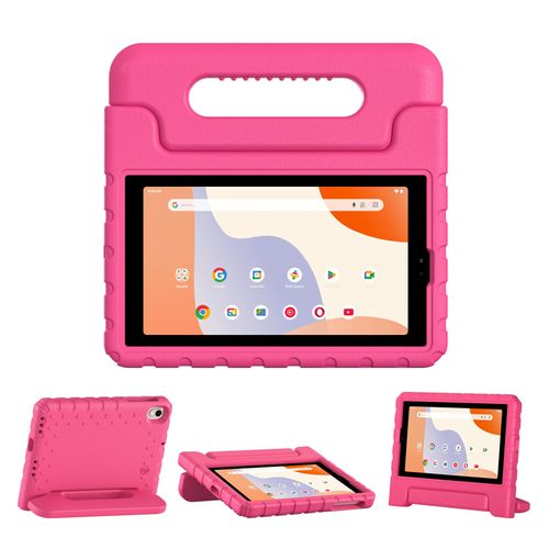 for Walmart Onn 7 inch Tablet Case Gen 4 2024 Model: 100135924, Light Weight Shockproof Durable Kids Cases with Convertible Handle Stand for Boys Girls, Rose