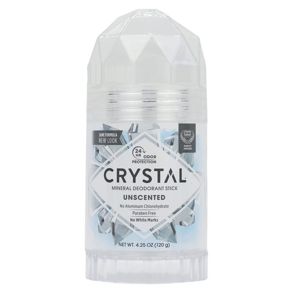 CRYSTAL BODY DEODORANT Stick - Unscented (4.25 Ounce)