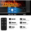 YODOLLA 28.5" Electric Fireplace Insert with 3 Color Flames Fireplace Heater