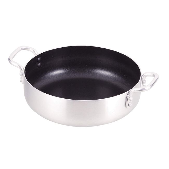 Pearl Metal HB-3963 Double Handed Pot, Silver, 7.9 inches (20 cm), Oven Safe Tabletop