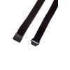 Olata Fully Adjustable Unisex Elasticated Belt with Plastic Clip Buckle. Dark Brown