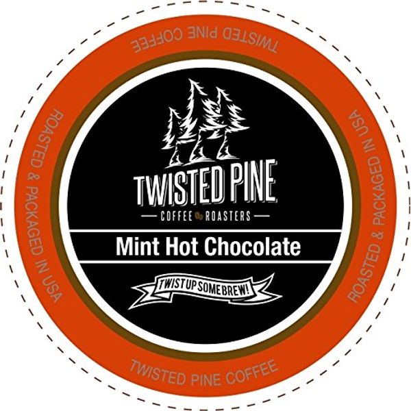 Twisted Pine Coffee Mint Hot Chocolate, Single-Serve Cups for Keurig K-Cup Brewers, 12 Count