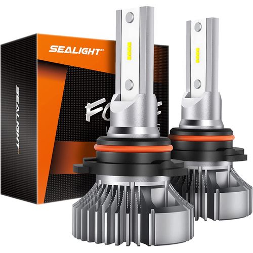 SEALIGHT LED Fog Light Bulbs, LED Bulbs 6000K Diamond White 400% Brightness, Plug And Play, Aviation Aluminum Body, DRL Halogen Bulb Replacement for Trucks Cars Vehicles (9006)