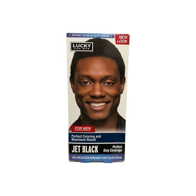 Lucky For Men Jet Black Hair Color Cream