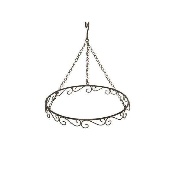 LB H&F Hanging Wreath Ceiling Ring Diameter 30 cm (Ring) – Metal – Traditional – Hanger – Decoration – Festivals – Easter, Christmas