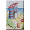 SnazzySwitch Beach Bag Decorative Light Switch Cover - Single Toggle Wall Plate