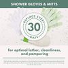 EcoTools Avocado Oil Infused Gentle Exfoliating Bath & Shower Gloves, Exfoliating Body Mitt for Soft Skin, Use with Body Soap, Cleansers & Scrubs, Eco-Friendly Pack of 1 Gloves, 2 Gloves Total