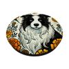 Border Collie Ringelblume Hund PopSockets mit austauschbarem PopGrip