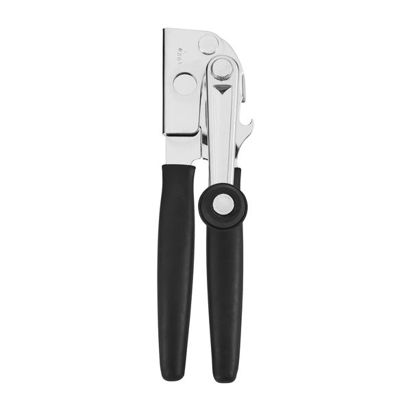 Large Black Can Opener Ergonomic Extended Handle Easy Operation Space Saving ...