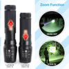 2-Pack Super-Bright 90000LM Light Lamp LED Tactical Flashlight 5 Modes Zoomable