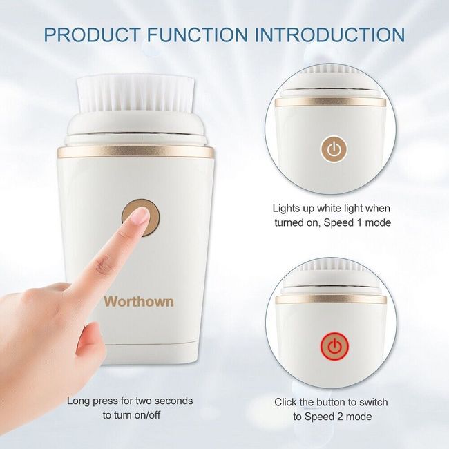 Electric Dual Mode Facial Cleansing Brush