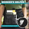 Schwarze Server Tasche für Kellnerin, justierbare Serving Kellner Schürze mit Taschen-Schnalle, Restaurant Taille Geld Schürze Tasche Gürtel Tasche für Kellner Hotels Bars